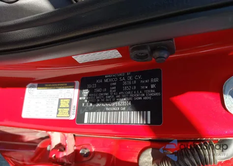 2023 Kia Rio S z USA, uszkodzony, nr VIN 3KPA24AD9PE623514